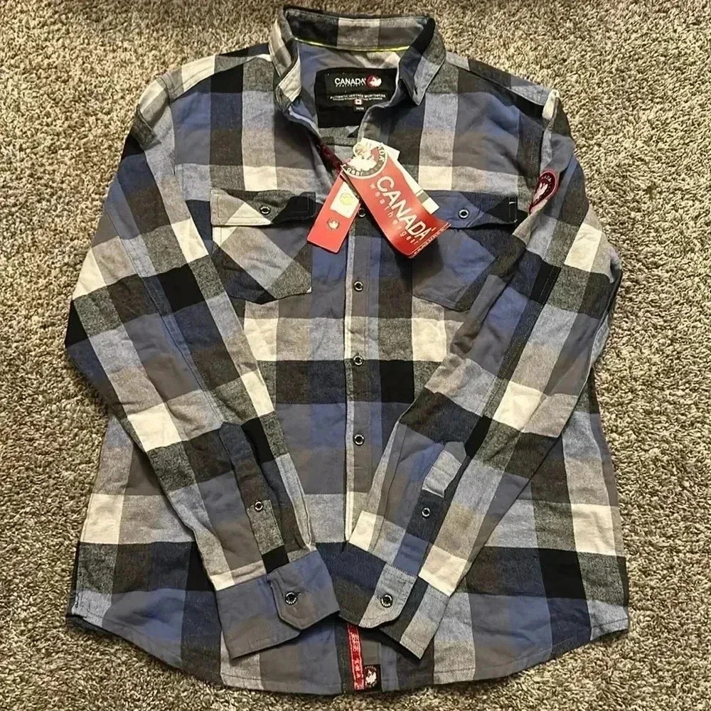 NWT Men’s Canada Weather gear Flannel - Size M